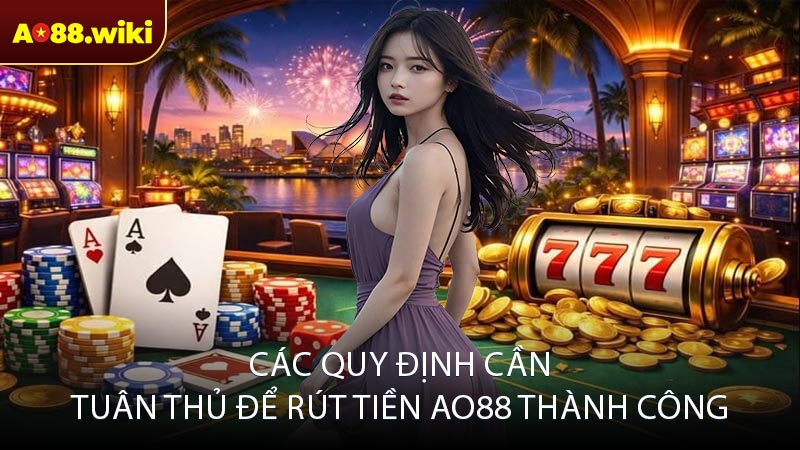 Các quy định cần tuân thủ để rút tiền AO88 thành công